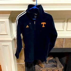 Adidas Climalite Tennessee Vols 1/4 Zip Jacket Black Sz Youth L